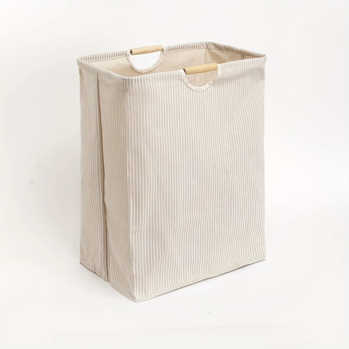1pc Large Dual-handle Laundry Hamper, Dirty Clothes Hamper For Bedroom, Bathroom, Waterproof, Freestanding, Tall Laundry Basket - vue 1 sur 7