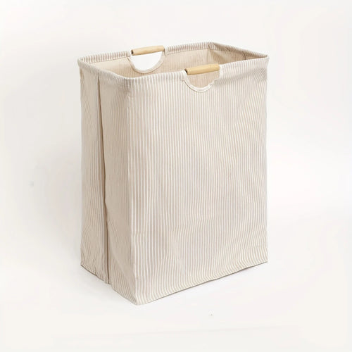 1pc Large Dual-handle Laundry Hamper, Dirty Clothes Hamper For Bedroom, Bathroom, Waterproof, Freestanding, Tall Laundry Basket - vue 2 sur 7