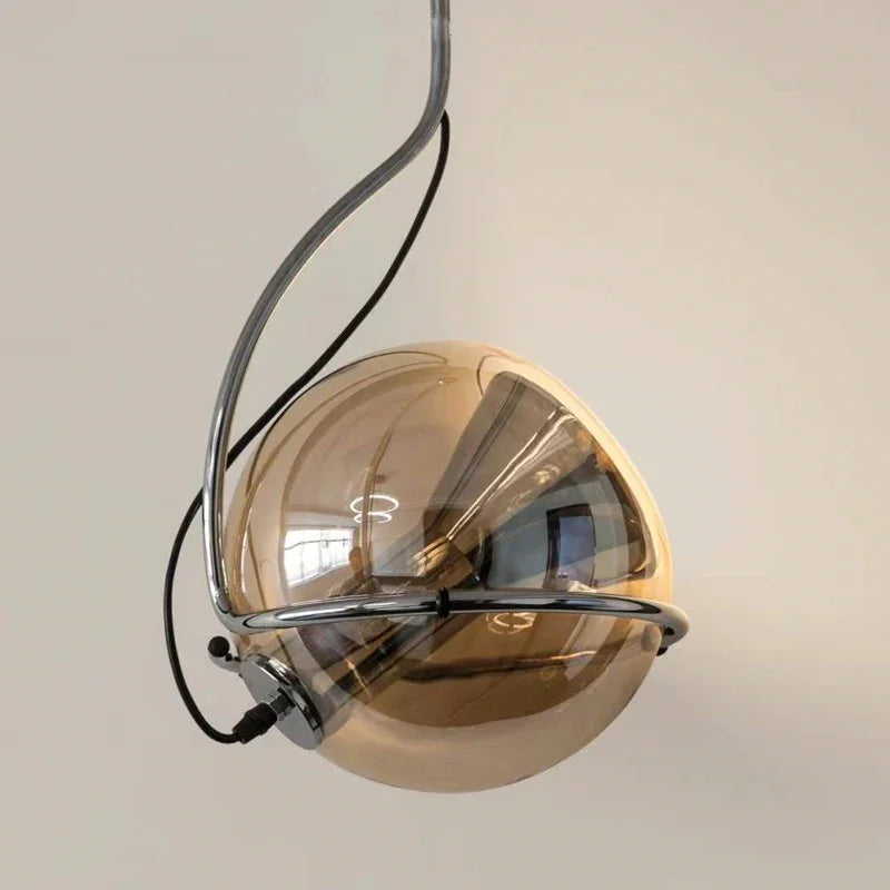 suspension nordique en verre pour intérieur moderne - vue 6 sur 7