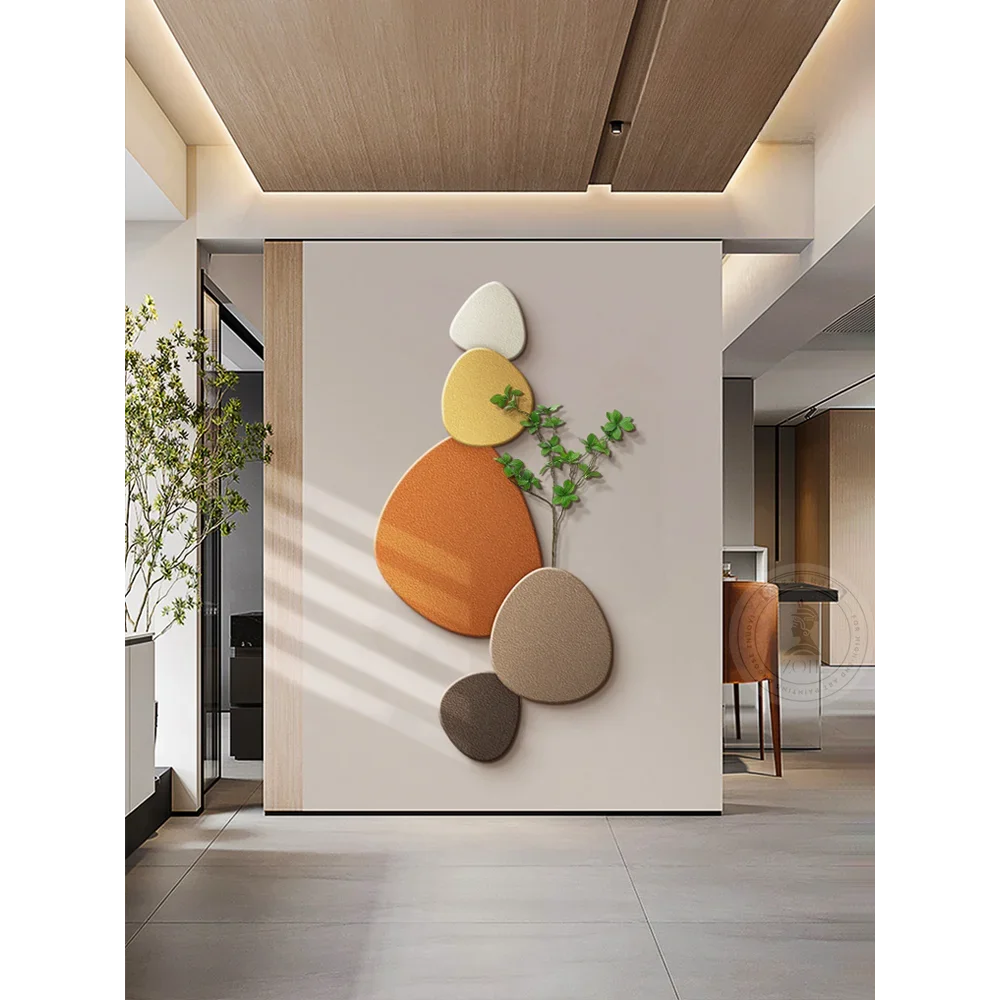 applique murale moderne décorative avec motif plante verte - vue 4 sur 6