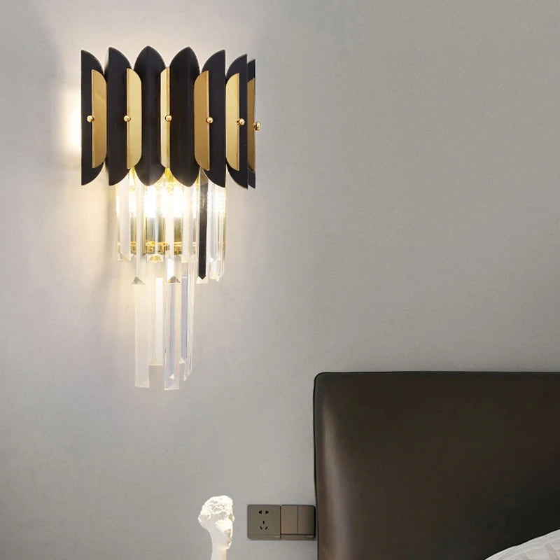 applique murale en cristal post-modernes style nordique simple - vue 5 sur 14