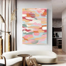 Colourful abstract art reproduction on canvas for interior decoration