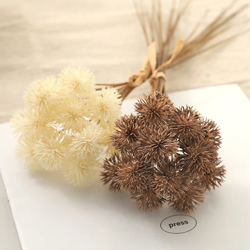 lot de 12 boules de pissenlit artificielles pour décoration et cadeaux - vue 4 sur 8