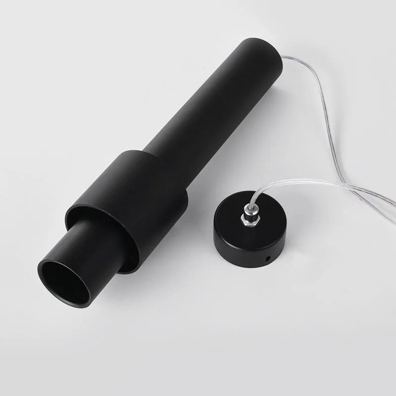 lustre nordique dimmable tube led suspendu éclairage intérieur piste - vue 6 sur 14