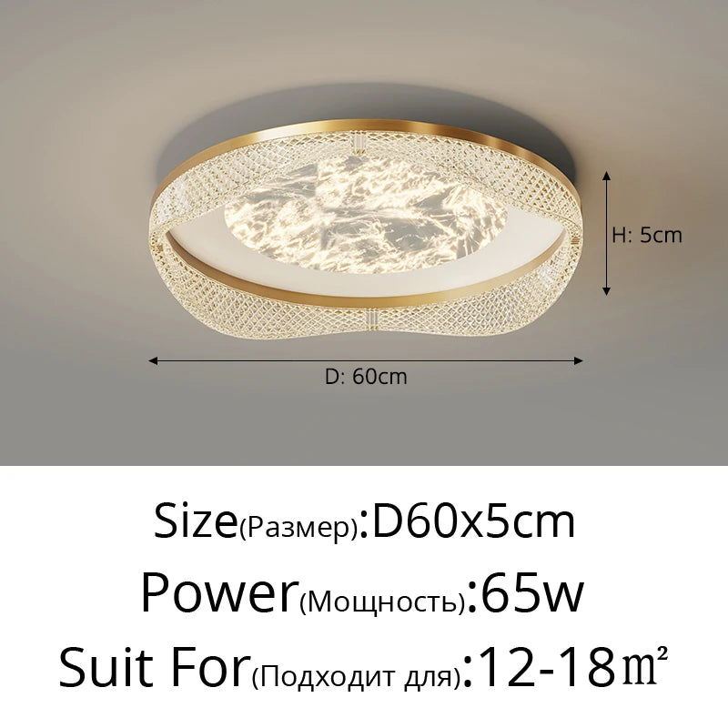 plafonnier moderne en laiton design créatif minimaliste pour intérieur - vue 18 sur 26