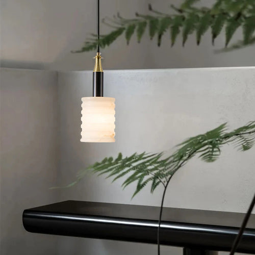 lustre en marbre chinois design minimaliste moderne pour intérieur élégant - vue 3 sur 7