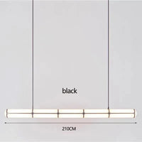 lustre rétro minimaliste design italien avec lampes suspendues acrylique