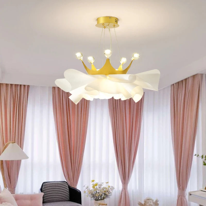 lustre moderne en cristal pour décoration romantique et chaleureuse - vue 5 sur 8