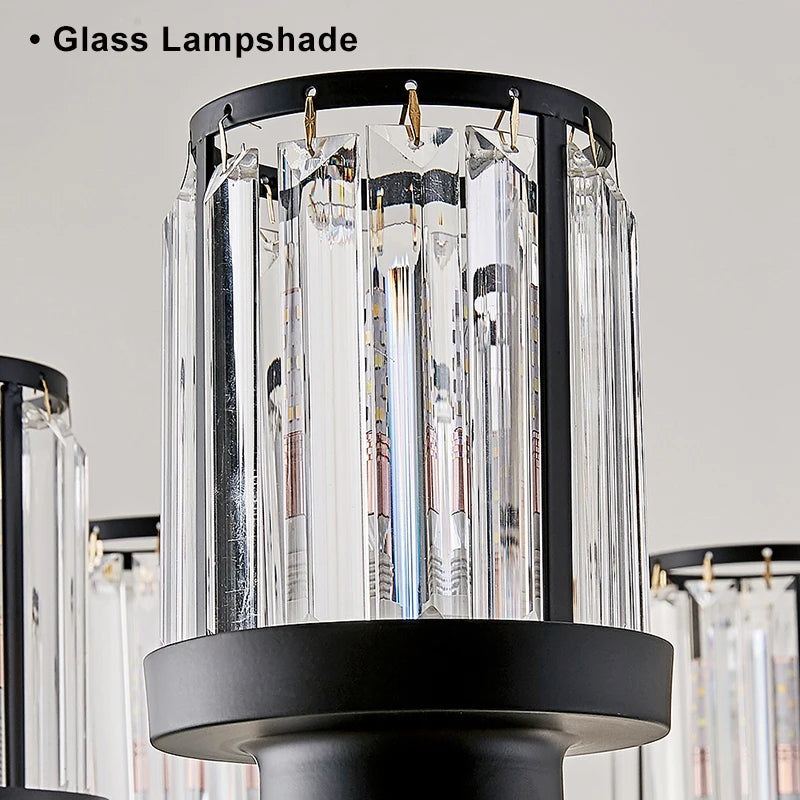 lustre en cristal rétro américain design chic pour décoration intérieure - vue 7 sur 10