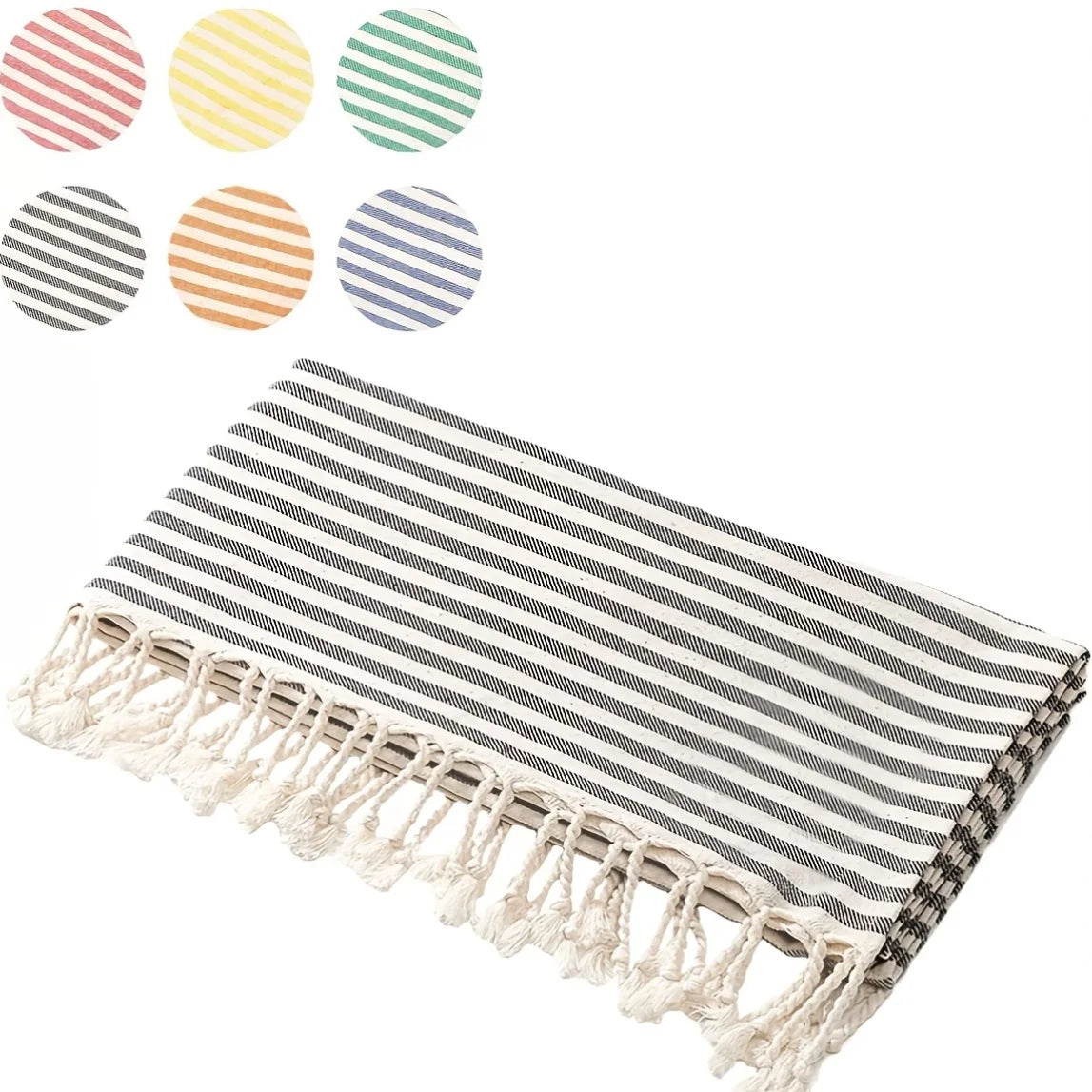 serviette de plage turque coton tissé léger absorbant