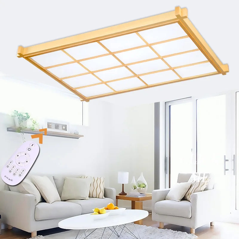 plafonnier moderne en bois pour décoration intérieure élégante - vue 3 sur 10
