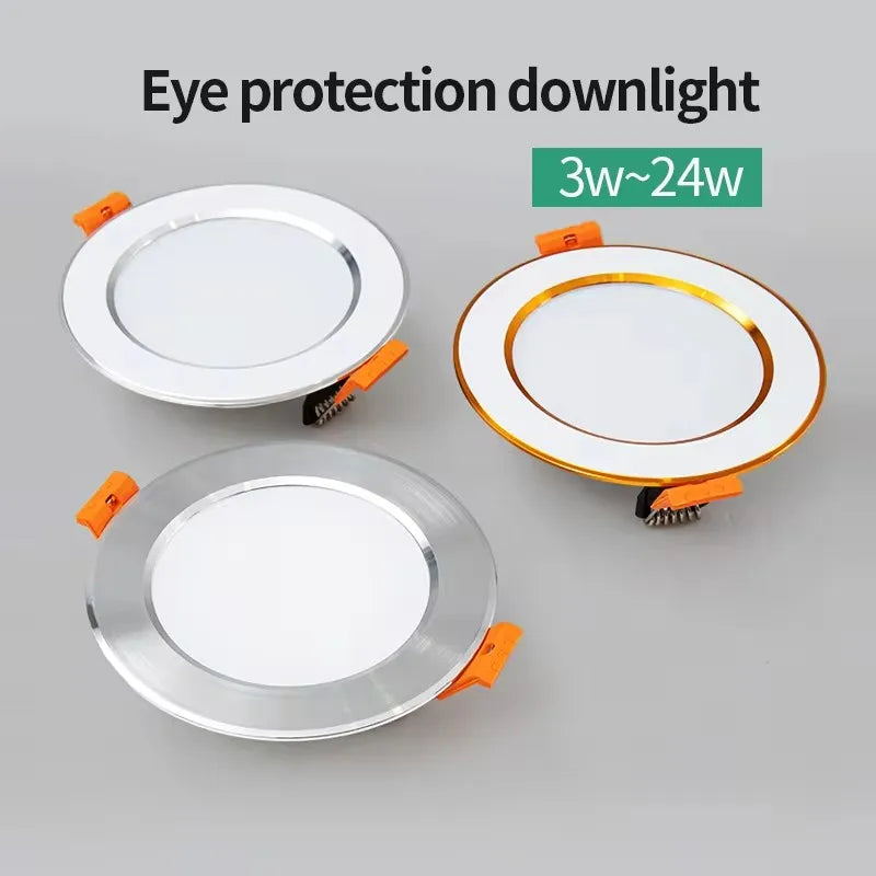 spot led encastrable trois tons lumière encastrée moderne - vue 7 sur 9
