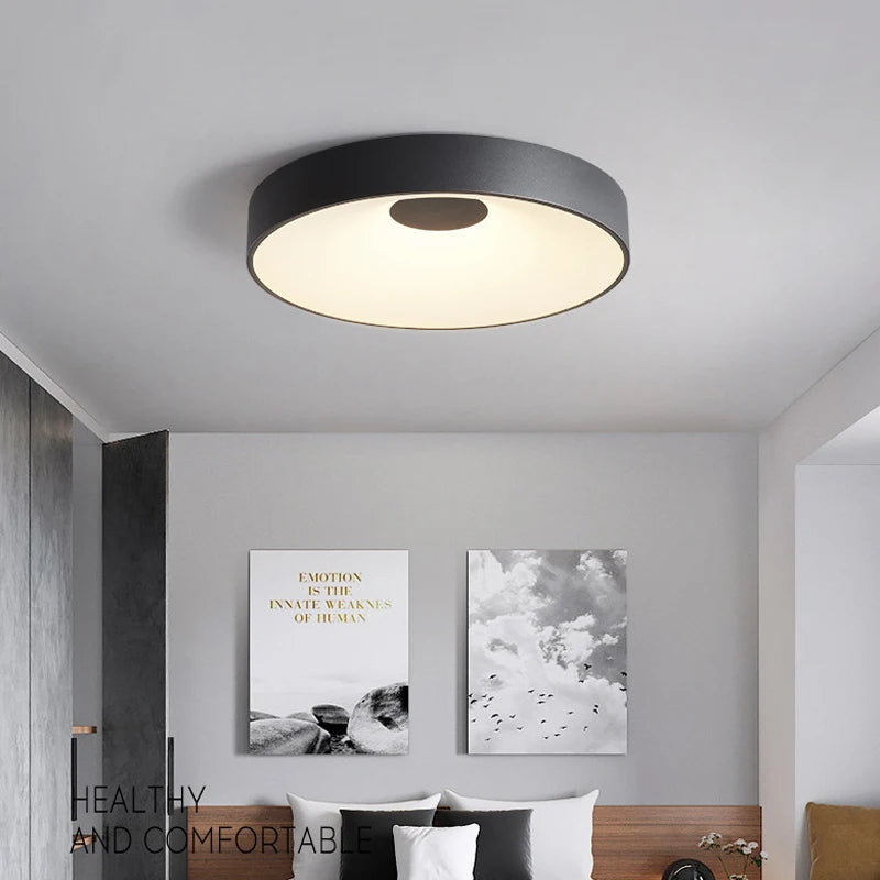 plafonnier led moderne minimaliste rond pour intérieur - vue 6 sur 10