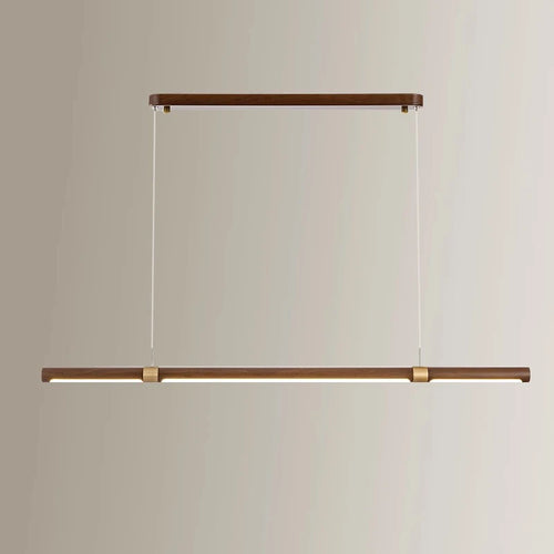 Lustre Long en bois - vue 4 sur 6