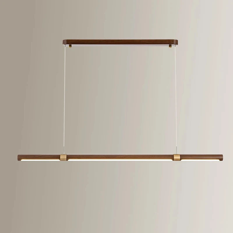 Lustre Long en bois - vue 3 sur 6