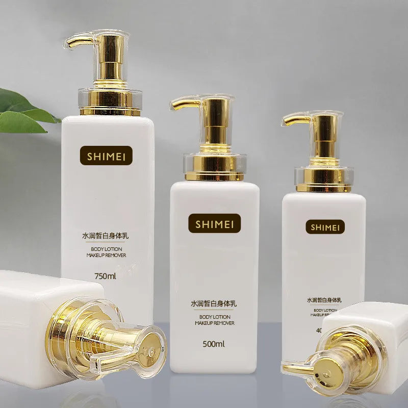 lot de flacons à pompe pour cosmétiques voyage 300 à 750 ml - vue 2 sur 5