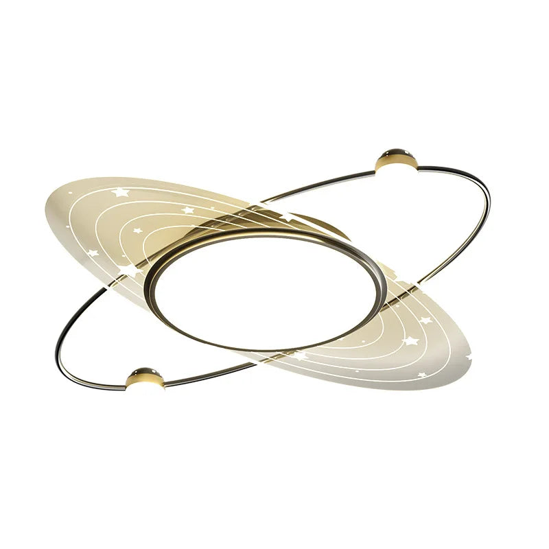 lustre moderne en fer avec éclairage led design étoile - vue 3 sur 15