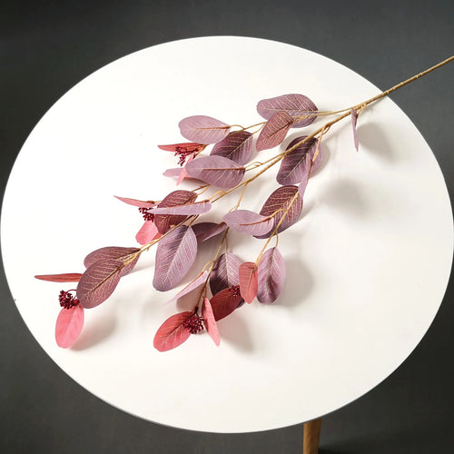 branches de feuilles d'eucalyptus en soie artificielle pour décoration florale