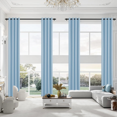 Rideau occultant sur mesure grande hauteur style moderne - vue 5 sur 10