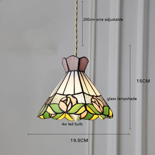 suspension fleur verre cuivre nordique moderne led iwhd europe syle - vue 3 sur 26