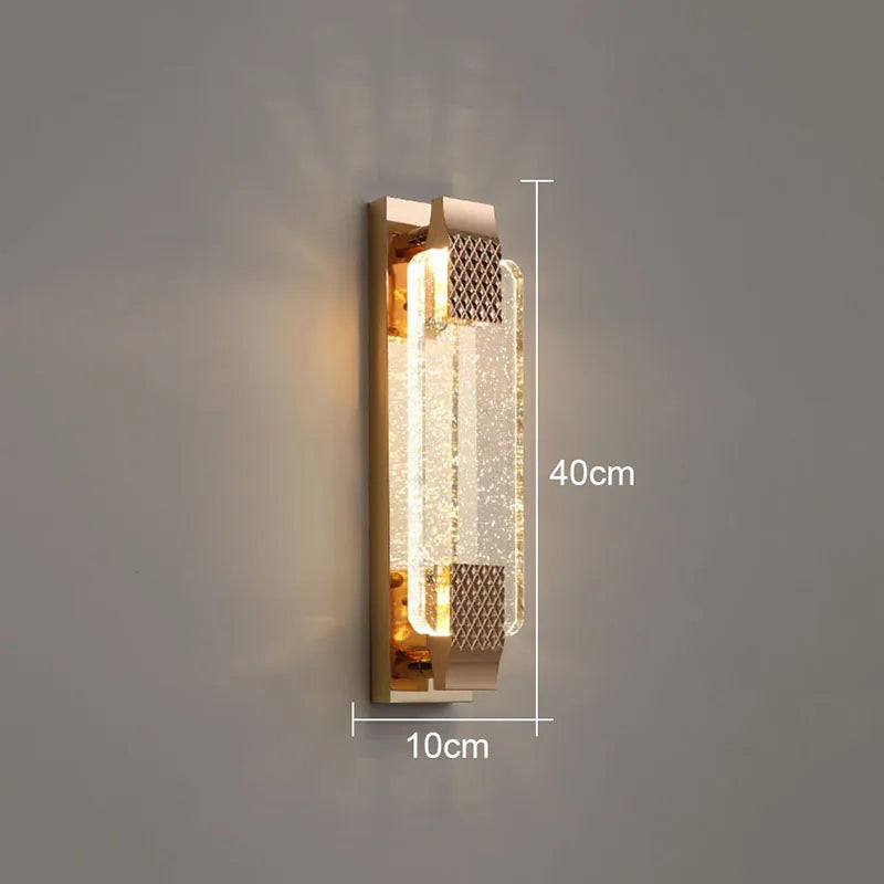 applique luxe moderne or noir 110-220v décoration éclairage intérieur