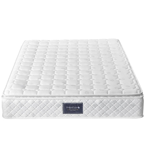 VSOGA Spring Core Mattress, 7-zone Cold Foam Mattress, Pocket Springs, Quilted Microfiber Cover, Firmness Level H3, Height 25 Cm