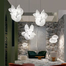Minimalist fabric LED pendant light for bar and shop