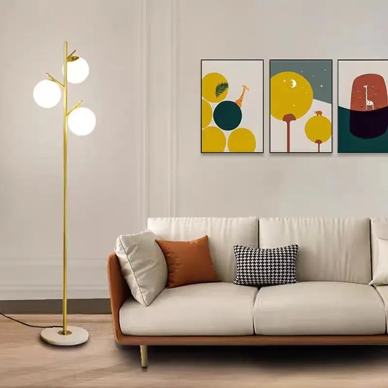 lampadaires ronds led minimaliste e27 - vue 5 sur 7