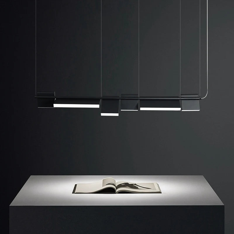 lustre led design moderne rotatif pour intérieur décoratif - vue 7 sur 8