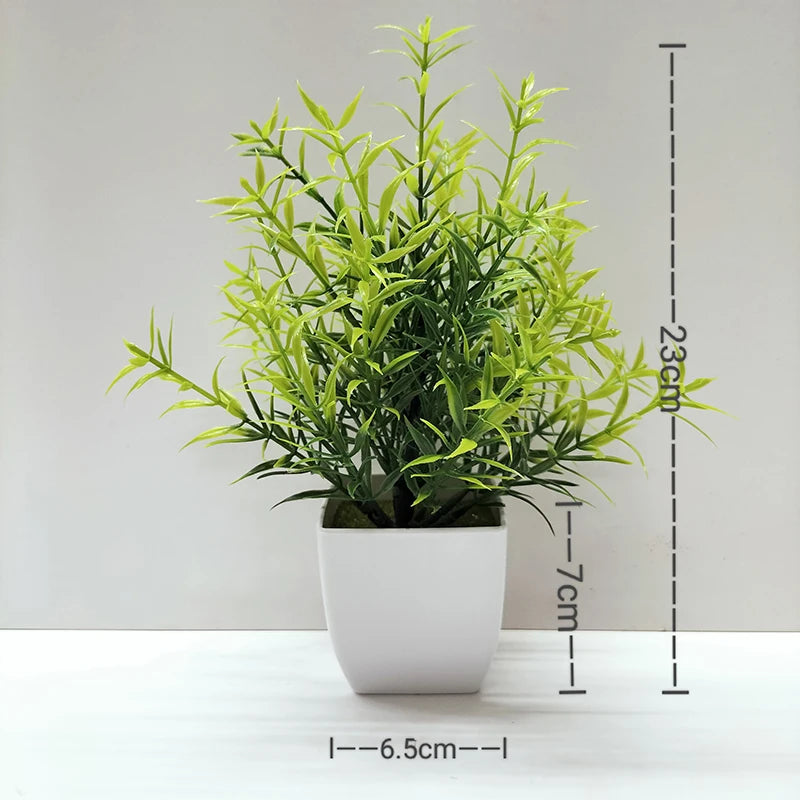plante artificielle en pot pour décoration de bureau et jardin - vue 20 sur 45