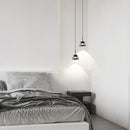Minimalist nordic design glass chandelier with LED pendant