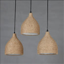 Vintage hemp rope pendant light for industrial loft