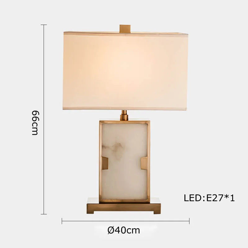 lampe de table rétro en tissu pour décoration intérieure
