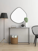Bathroom mirror, makeup mirror, wall mounted irregular shaped bathroom, irregular water droplet mirror, entrance decoration, hou