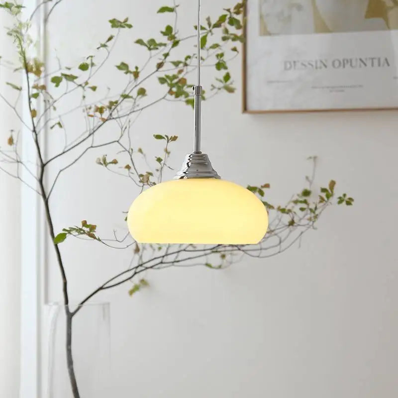 lampe led suspendue nordique en verre et métal pour intérieur - vue 4 sur 10