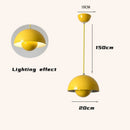 Iron pot LED pendant light multicolour semicircular chandelier for restaurant and kitchen décor