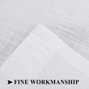 Voilage imitation lin moderne translucide pour salon chambre