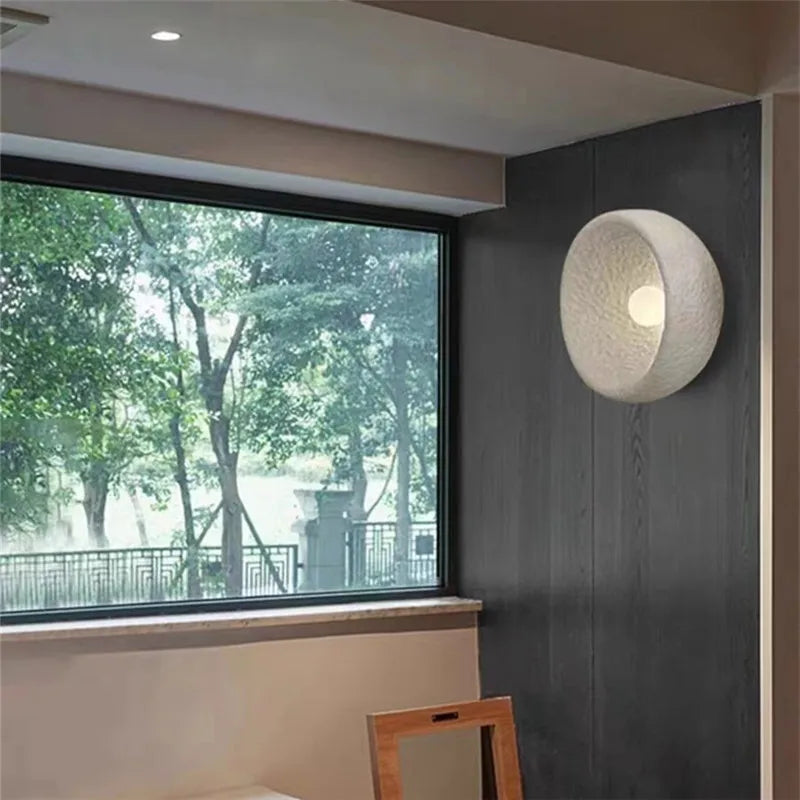applique murale japonaise en pierre style wabi sabi décor intérieur - vue 3 sur 6