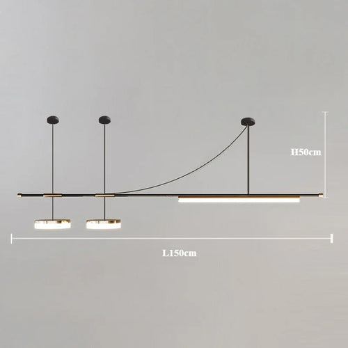 Modern minimalist nordic chandelier for interior decor - vue 15 sur 16