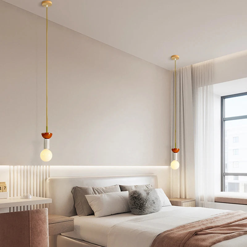 lustre en bois moderne avec led pour maison - vue 5 sur 13