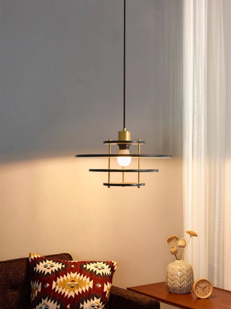 lustre en bois massif de style médiéval pour restaurant rétro - vue 3 sur 10