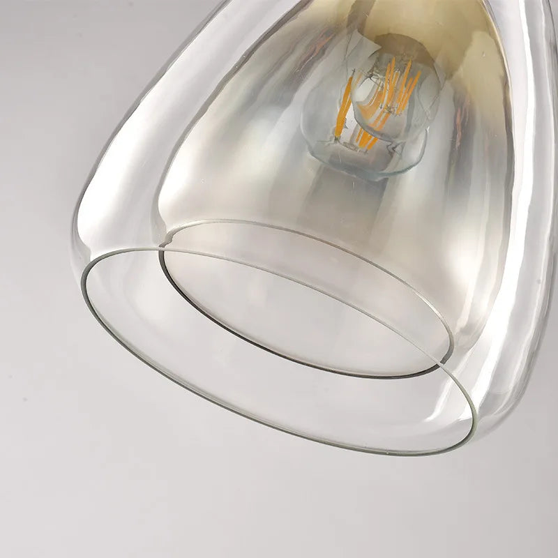 suspension à led nordic moon jelly double couvercle en verre - vue 9 sur 8