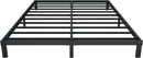 8 inch California King Size Bed Frame, No Spring, No Noise, Easy to Assemble, Black, Heavy Duty Metal Platform Bed Frame