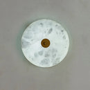 applique murale led ronde en marbre rétro-éclairage décoratif pour restaurant et hôtel