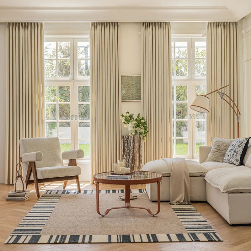 Rideau occultant moderne isolation lumière salon chambre fenêtre