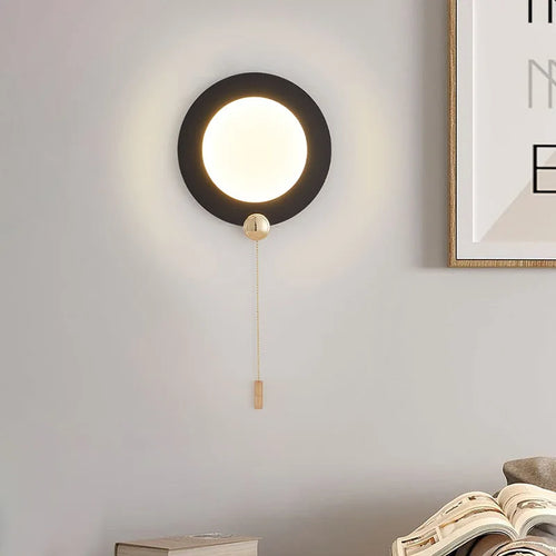 Applique murale ronde créative pour chambre à coucher - vue 3 sur 12
