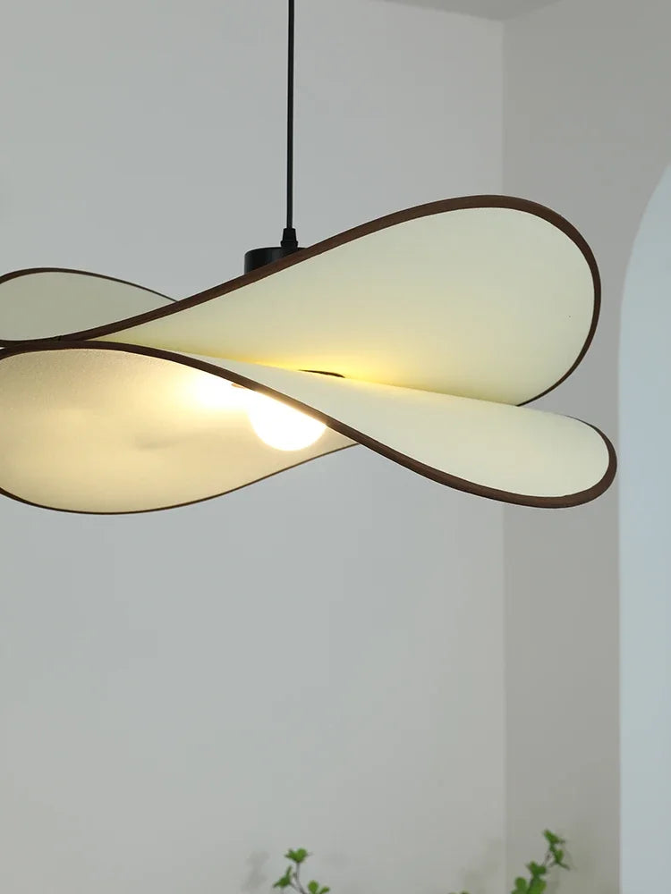 lustre wabi sabi en tissu pour décoration intérieure design moderne - vue 7 sur 9
