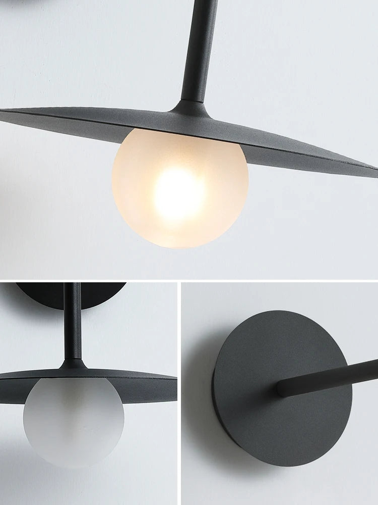 Minimalist wall light for modern interior decoration - vue 5 sur 12