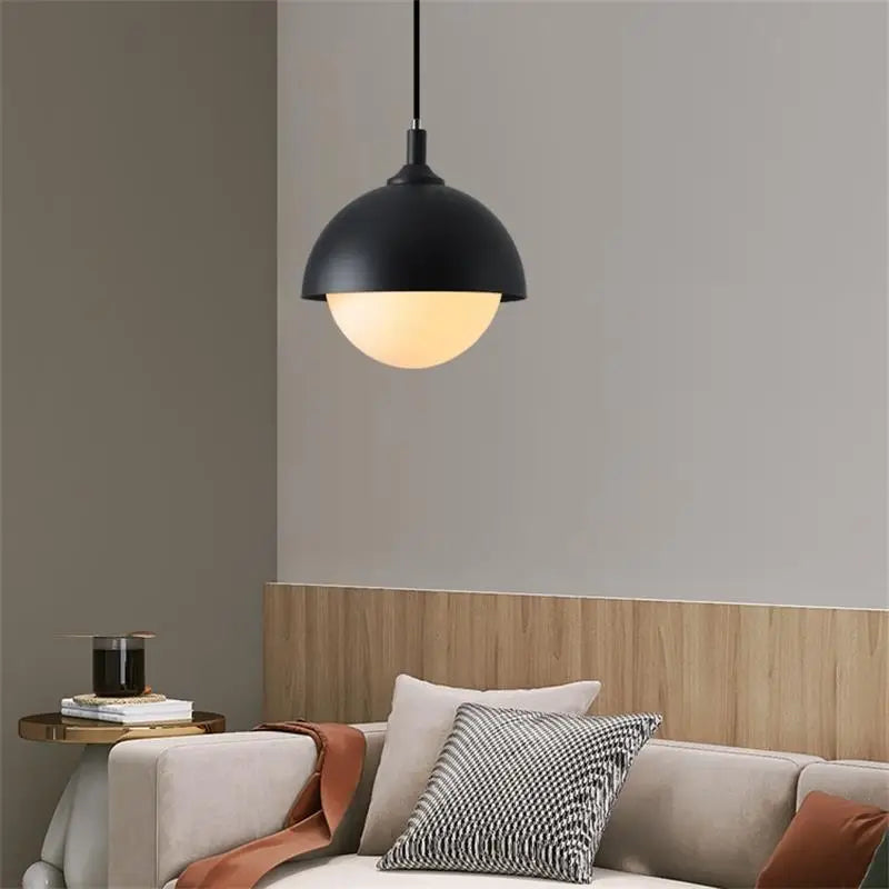 Plafonnier led nordique rond pour allée et balcon - vue 6 sur 10