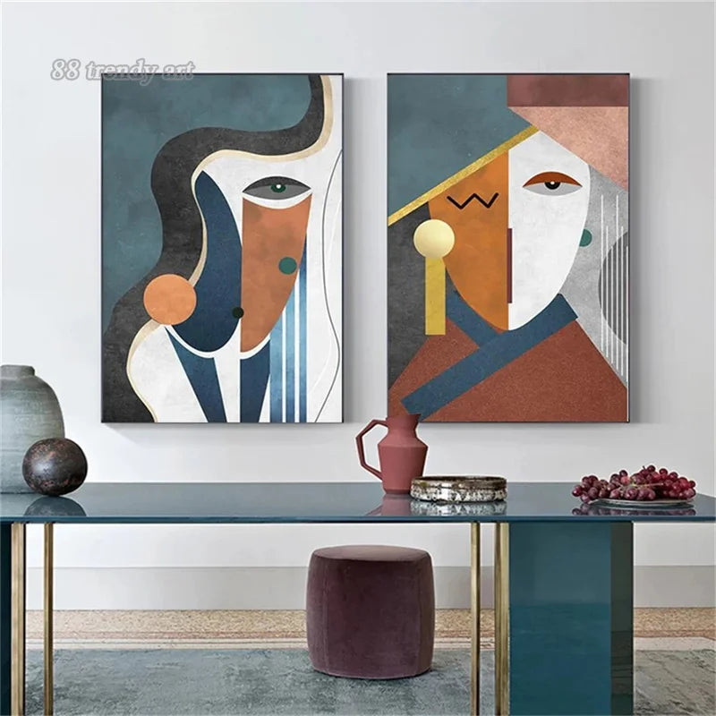 peintures abstraites modernes pour décoration murale artistique